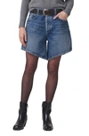 Citizen Of Humanity Gaucho High Waist Organic Cotton Denim Shorts In Dallas