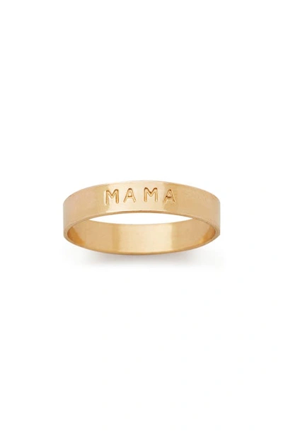 Made By Mary Amara Mama Ring In Gold