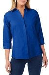 Foxcroft Taylor Fitted Non-iron Shirt In Royal Blue