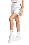 Adidas Originals 3-stripes Lace Trim Shorts In White