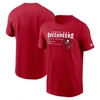 NIKE NIKE RED TAMPA BAY BUCCANEERS DIVISION ESSENTIAL T-SHIRT
