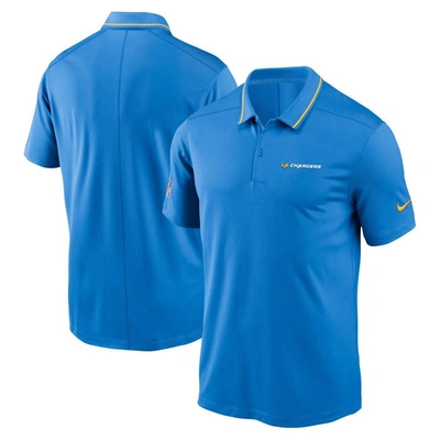 NIKE NIKE POWDER BLUE LOS ANGELES CHARGERS SIDELINE VICTORY PERFORMANCE POLO