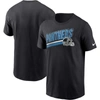 Nike Black Carolina Panthers Essential Blitz Lockup T-shirt In Black