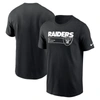 NIKE NIKE BLACK LAS VEGAS RAIDERS DIVISION ESSENTIAL T-SHIRT