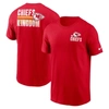 NIKE NIKE RED KANSAS CITY CHIEFS BLITZ ESSENTIAL T-SHIRT