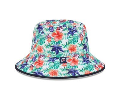 New Era Cleveland Guardians Tropic Floral Bucket Hat In Navy