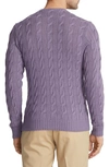 Ralph Lauren Purple Label Cable-knit Cashmere Sweater In Purple