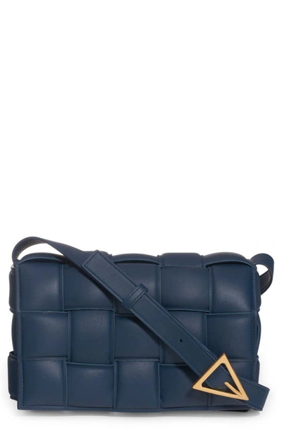 Bottega Veneta Padded Cassette Crossbody Bag In Blue