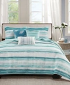 Madison Park Marina Printed 6 Piece Quilt Set Collection In Yellow