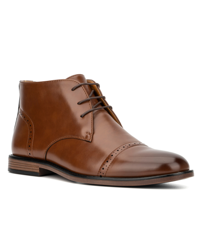 New York And Company Men's Kevin Ankle Boots In Cognac