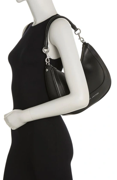 Marc Jacobs Leather Hobo Bag In Black