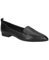 Bella Vita Aless Womens Laceless Leather Flat Shoes In Black Leather