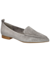 Bella Vita Women's Alessi Pointed Toe Flats In Gray Suede Leather