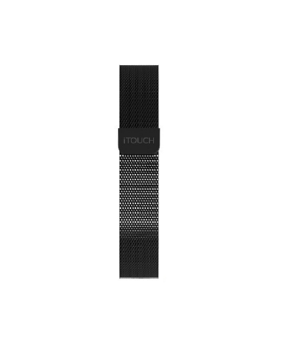 Itouch Unisex Air 4 Zinc Alloy Mesh Watch Strap In Black