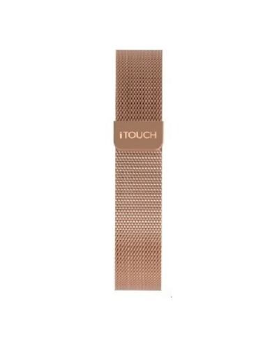 Itouch Unisex Air 4 Zinc Alloy Mesh Watch Strap In Rose Gold