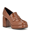 Nine West Verge Loafer Pump In Brown Patent