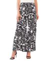 Vince Camuto Women's Smocked Waist Pull On Pants In Rich Black