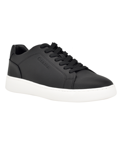 Calvin Klein Men's Falconi Casual Lace-up Sneakers In Black