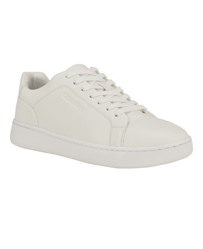 Calvin Klein Men's Falconi Casual Lace-up Sneakers In White