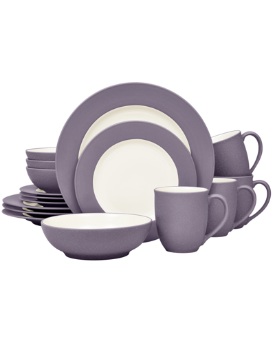 Noritake Colorwave Rim 16-pc. Dinnerware Set, Service For 4 In Plum