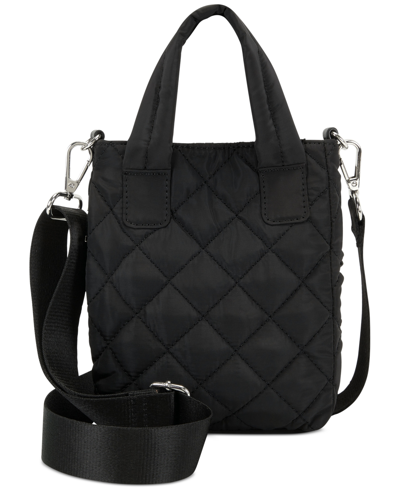 Inc International Concepts Inc Nylon Rachell Quilted Crossbody, Created For Macy's In Black