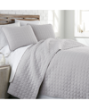 Southshore Fine Linens Ultra-soft Lightweight Embroidered 3-pc. Quilt Set, Full/queen In Gray