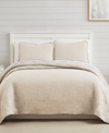 Southshore Fine Linens Pebbles 2 Piece Quilt Set, Twin In Taupe