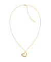 Calvin Klein Women's Stainless Heart Necklace In Gold Tone