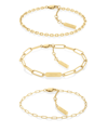Calvin Klein Women's Chain Bracelet Gift Set In Gold Tone