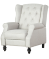 Abbyson Living Sherry Fabric Pushback Recliner In Light Gray
