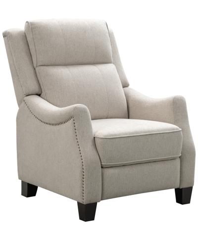 Abbyson Living Cameron Fabric Tufted Push-back Recliner In Cream