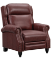 ABBYSON LIVING POLLY LEATHER PUSHBACK RECLINER