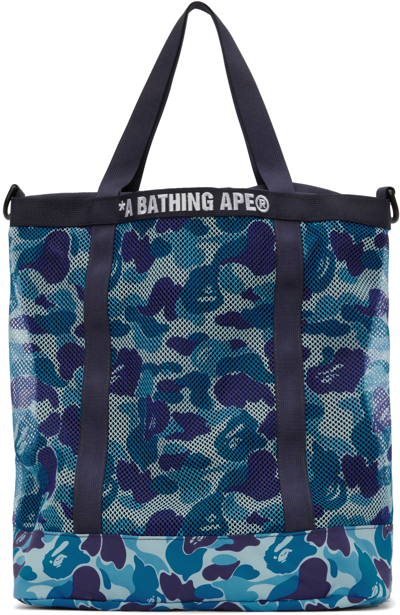 Bape Blue Abc Camo Tote