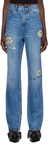 AREA BLUE CRYSTAL JEANS