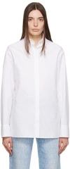 Versace Rounded Formal Shirt In 1w000/optical White