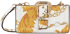 VERSACE JEANS COUTURE WHITE & GOLD PIN-BUCKLE BAG