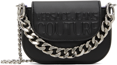 Versace Jeans Couture Black Institutional Bag In E899 Black