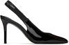 Versace Jeans Couture Patent-finish 90mm Slingback Pumps In E899 Black