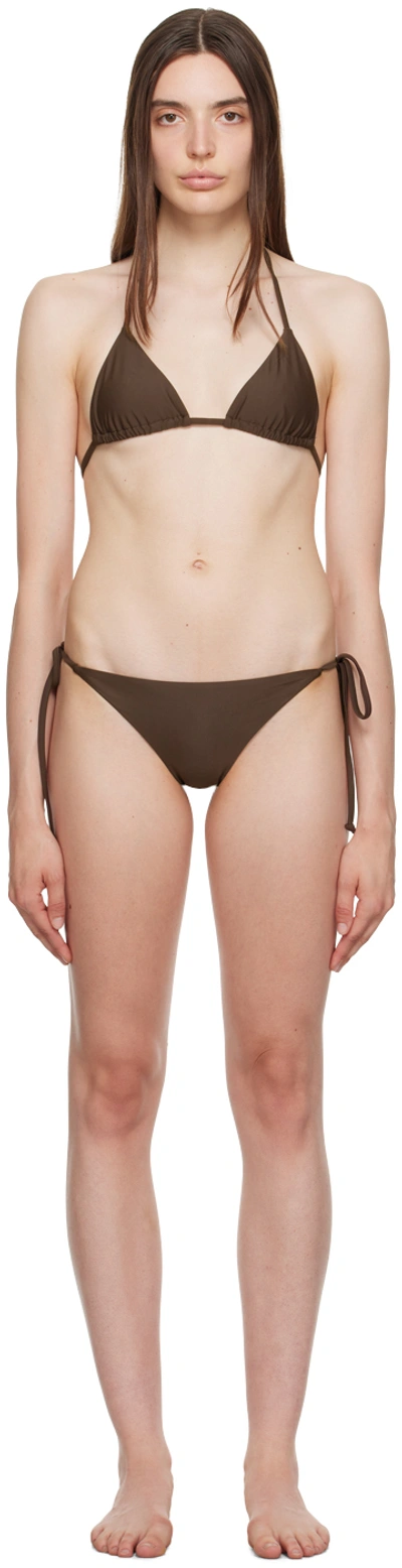 Saturdays Surf Nyc Brown Natalia Bikini In Sepia