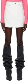 Fax Copy Express Ssense Exclusive White Pegged Miniskirt In White