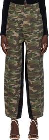 Fax Copy Express Ssense Exclusive Khaki Trousers In Camo