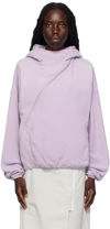 POST ARCHIVE FACTION (PAF) SSENSE EXCLUSIVE PURPLE 4.0+ CENTER HOODIE