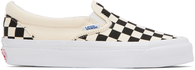 Vans Off-white Og Classic Slip-on Lx Sneakers In (canvas) Checkerboar