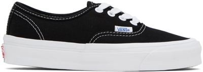 Vans Black Og Authentic Lx Sneakers In (canvas) Black/true