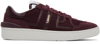 LANVIN BURGUNDY CLAY SNEAKERS