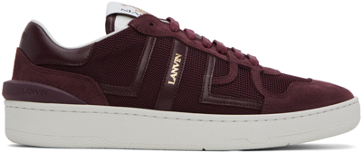 Lanvin Burgundy Clay Sneakers In 39 Burgundy