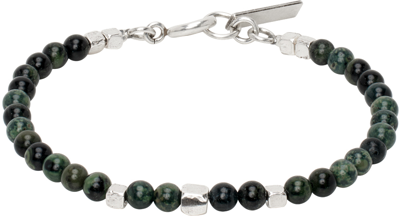 Isabel Marant Green Snowstone Bracelet In Dark Green