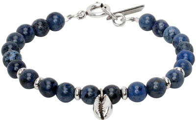 Isabel Marant Blue Mr Grigri Bracelet In Faded Blue