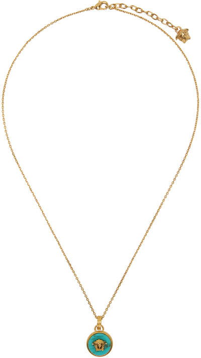 Versace Medusa Metal Necklace In Gold