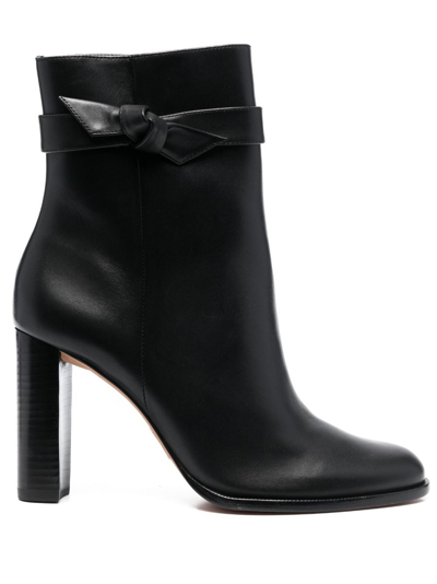 Alexandre Birman 90mm Clarita Leather Ankle Boots In Black